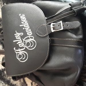 Harley Davidson leather backpack